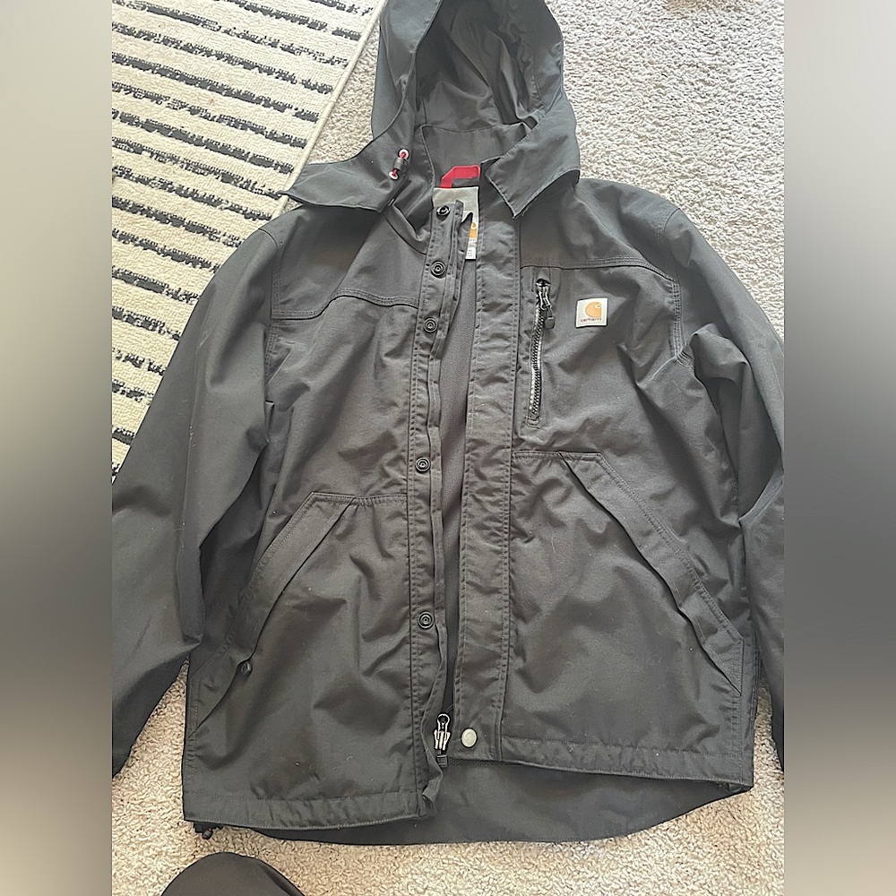 Mens Carhartt Storm Defender loose fit heavyweight jacket